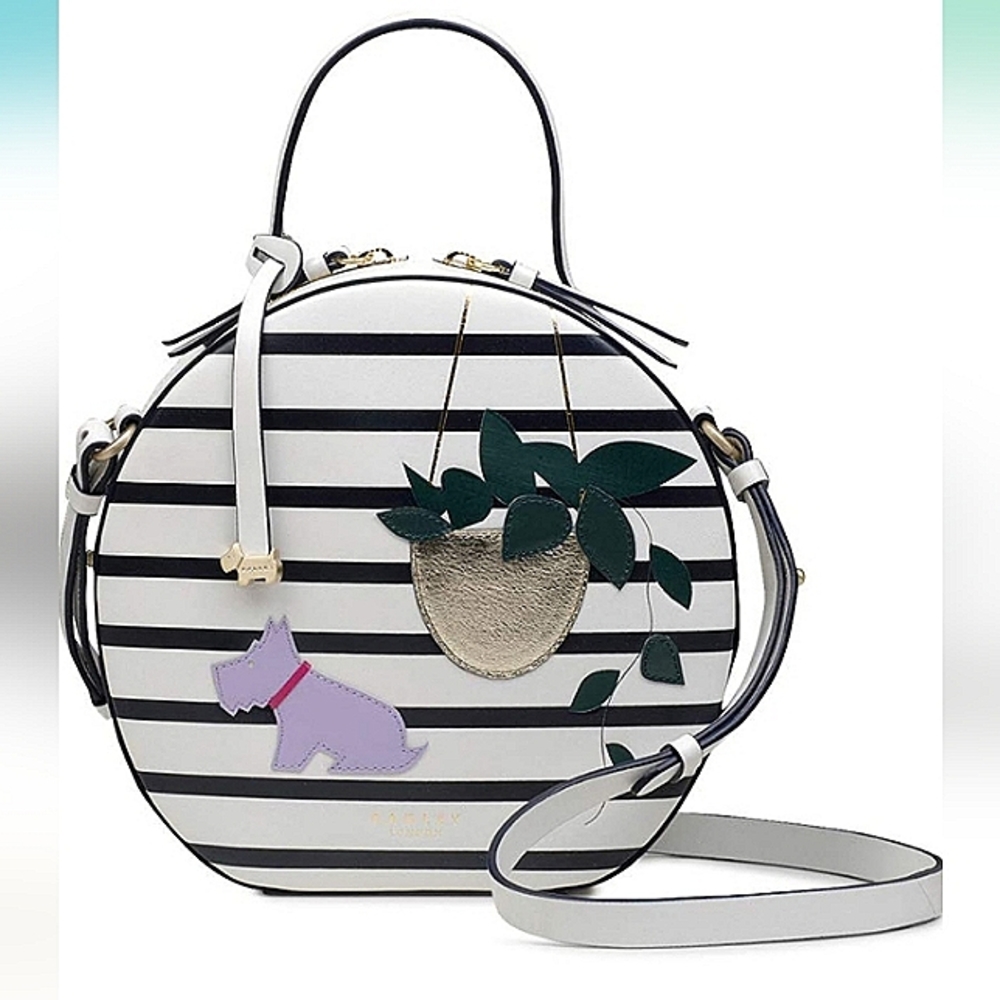 NWT Radley London leather Be-leaf in Yourself Small Zip-Around Crossbody Bag